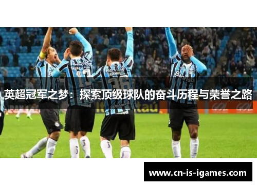 英超冠军之梦：探索顶级球队的奋斗历程与荣誉之路